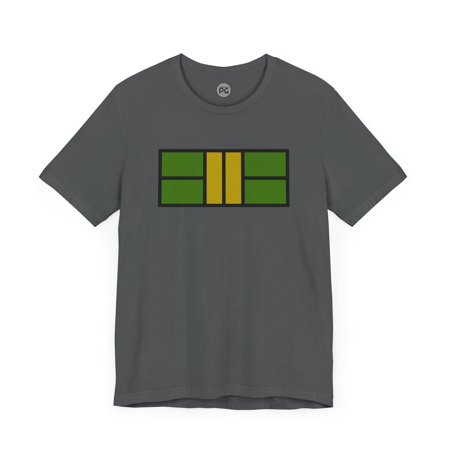 Classy Green/Gold Pickleball Court Unisex T-shirt