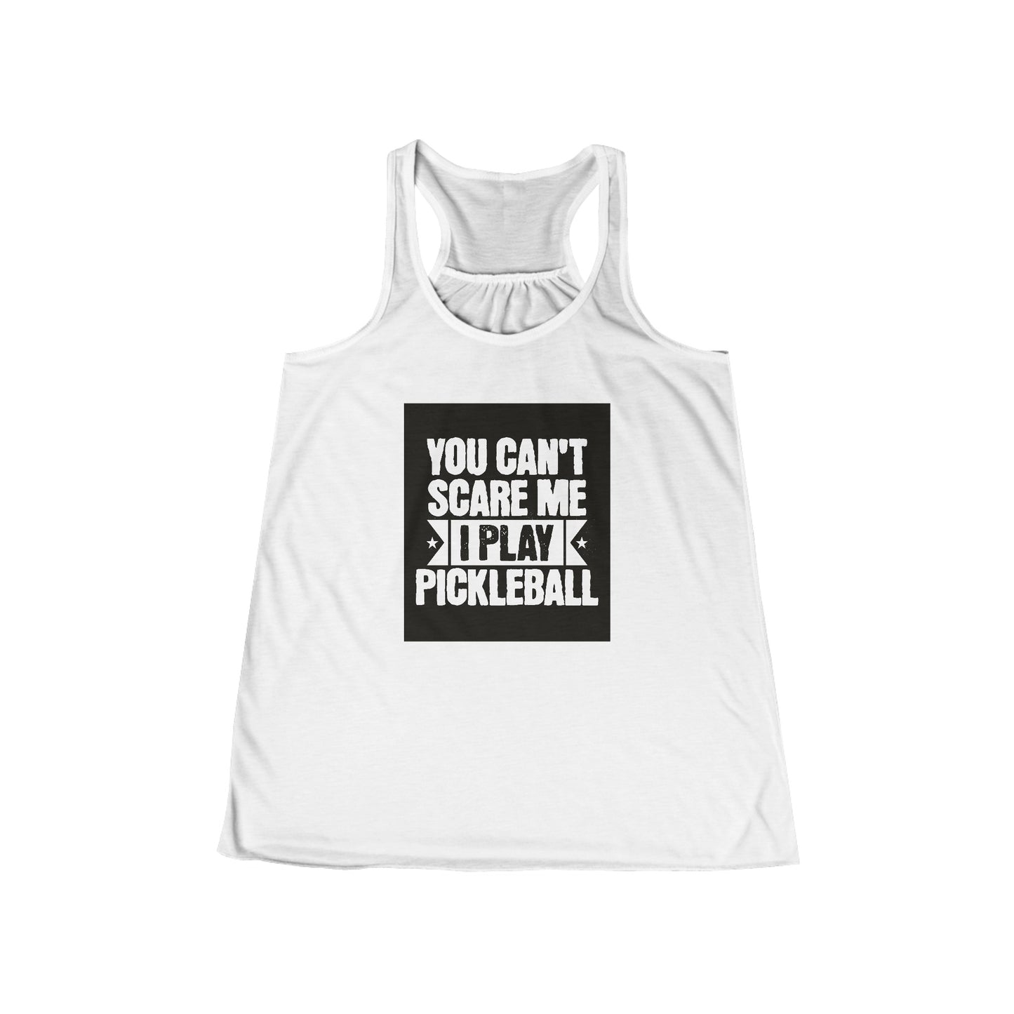 You can’t scare me! Women's Flowy Racerback Tank