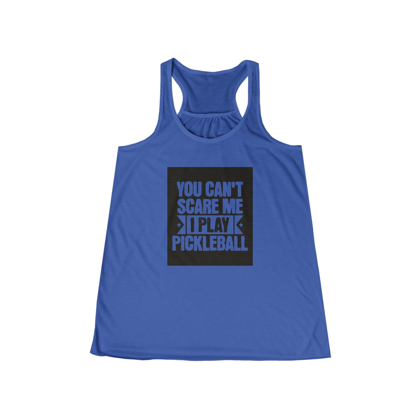 You can’t scare me! Women's Flowy Racerback Tank