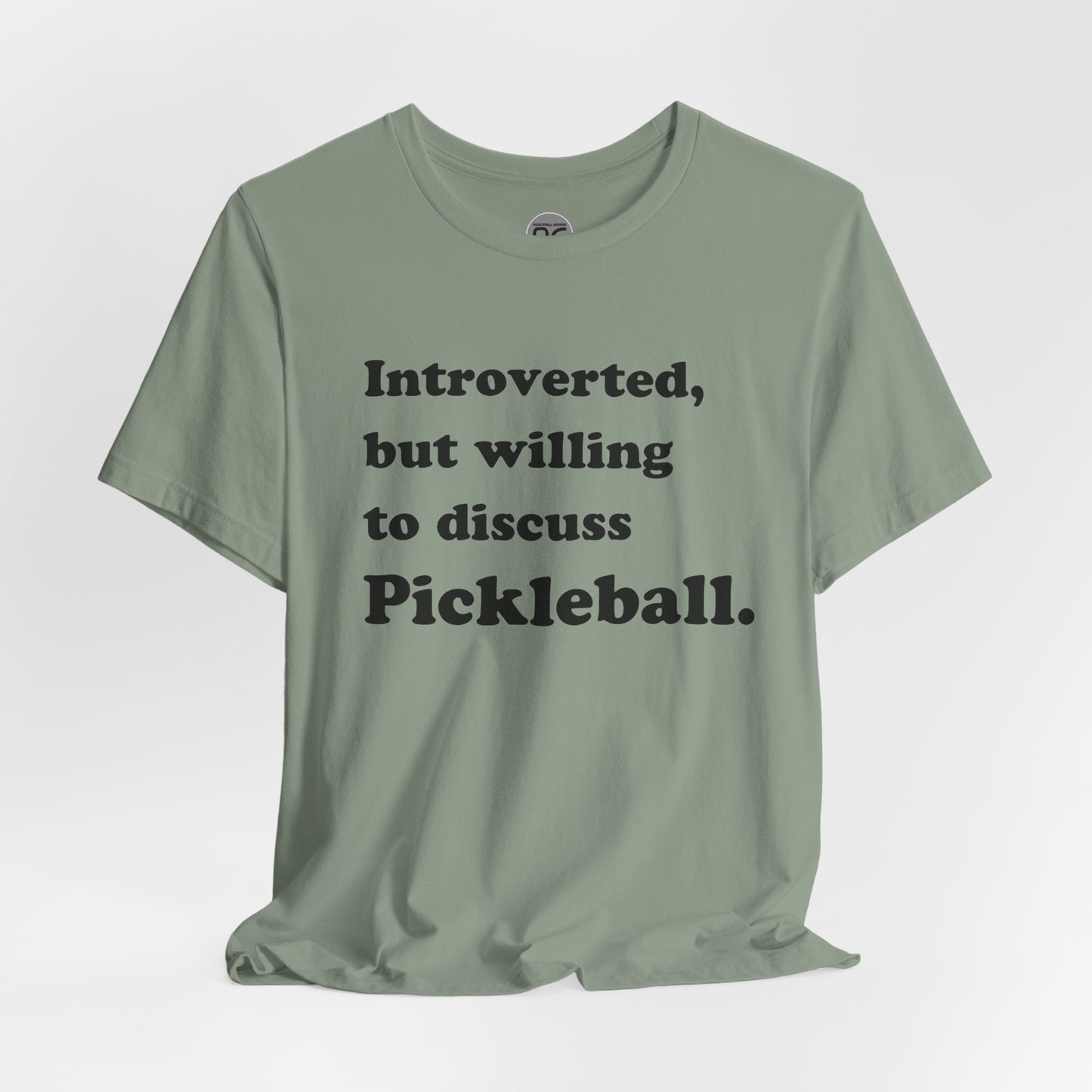 Introverted, but let’s talk Pickleball Unisex Tee