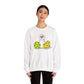 Cheese and pickleball love Unisex Crewneck Sweatshirt