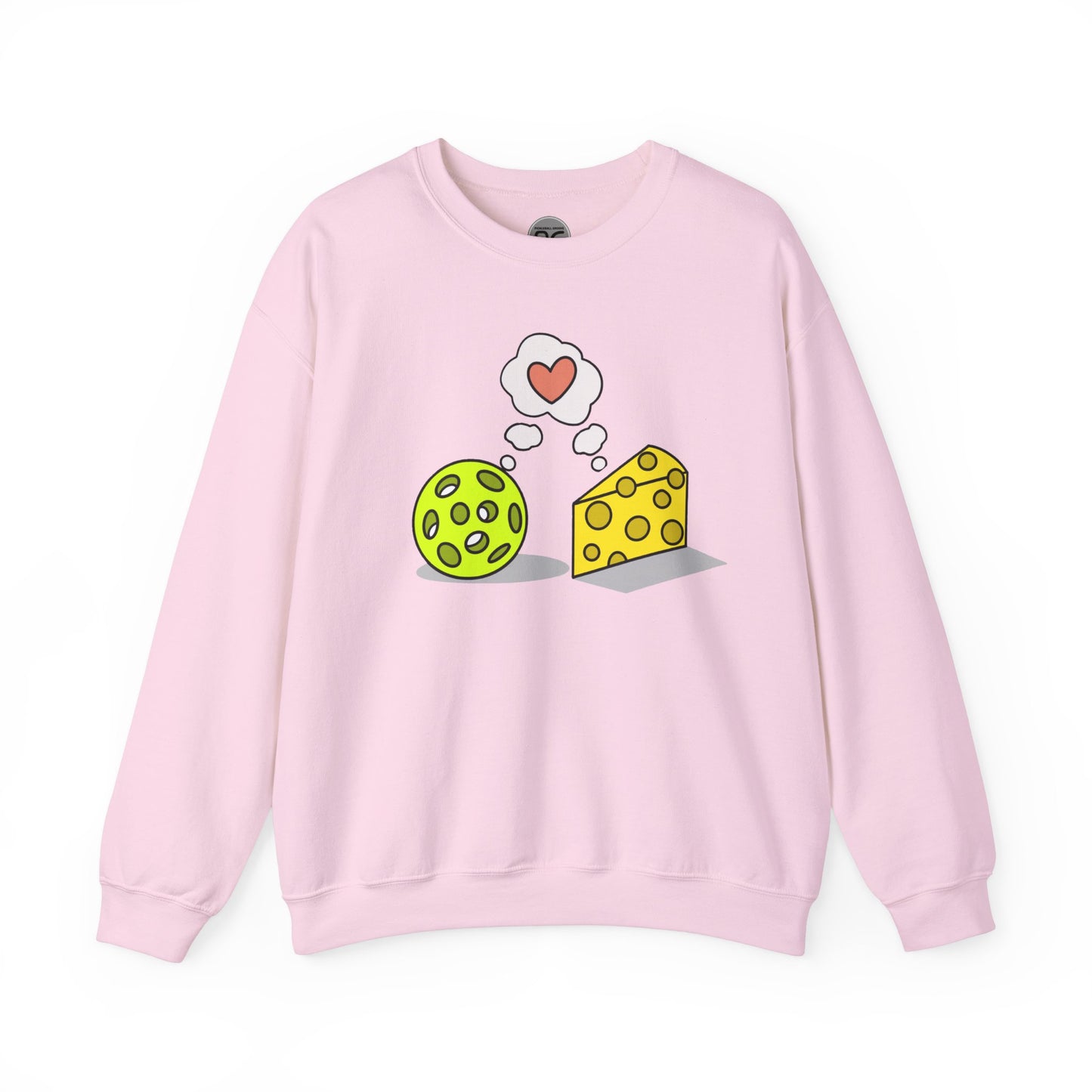 Cheese and pickleball love Unisex Heavy Blend™ Crewneck Sweatshirt