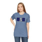 Blue Outside Paisley Pickleball Court Unisex Tee
