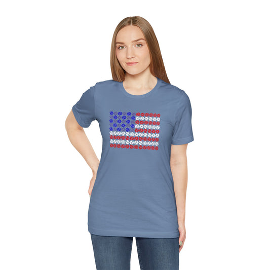 Pickleball Flag unisex tee