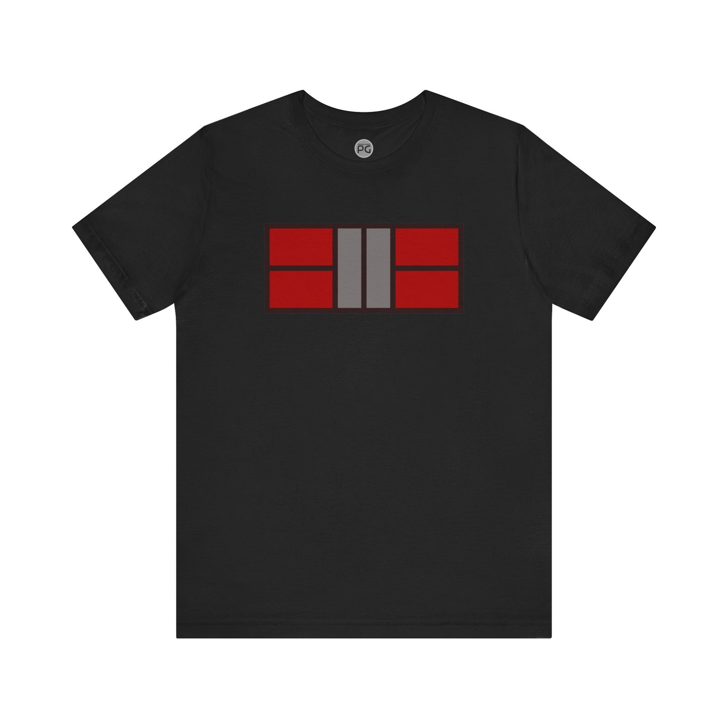 Classy Red/Gray Pickleball Court Unisex Tee
