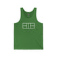 Classic White Lined Pickleball Court Unisex Jersey Tank