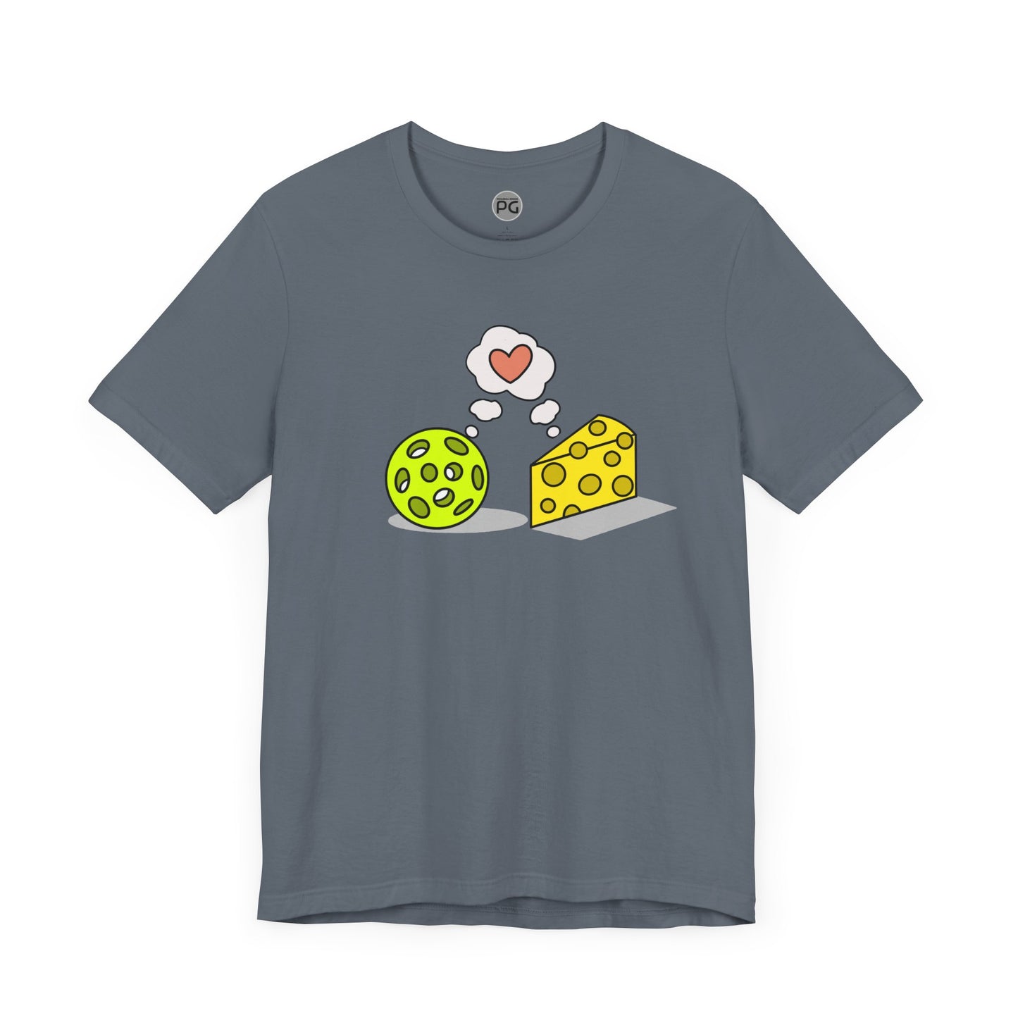 Cheese and Pickleball Love Unisex Jersey Short Sleeve Tee