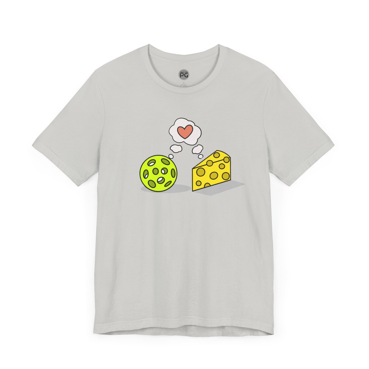 Cheese and Pickleball Love Unisex Jersey Short Sleeve Tee