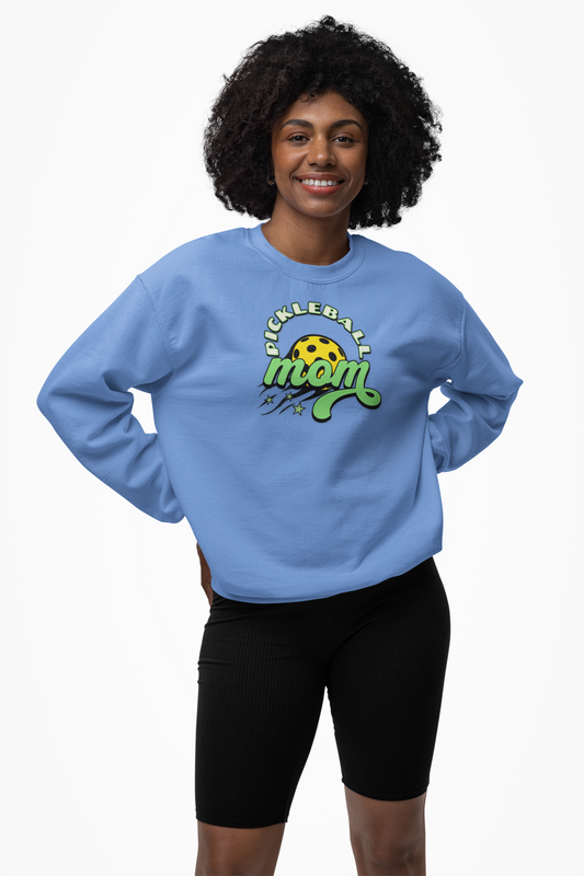 Pickleball Mom Crewneck Sweatshirt