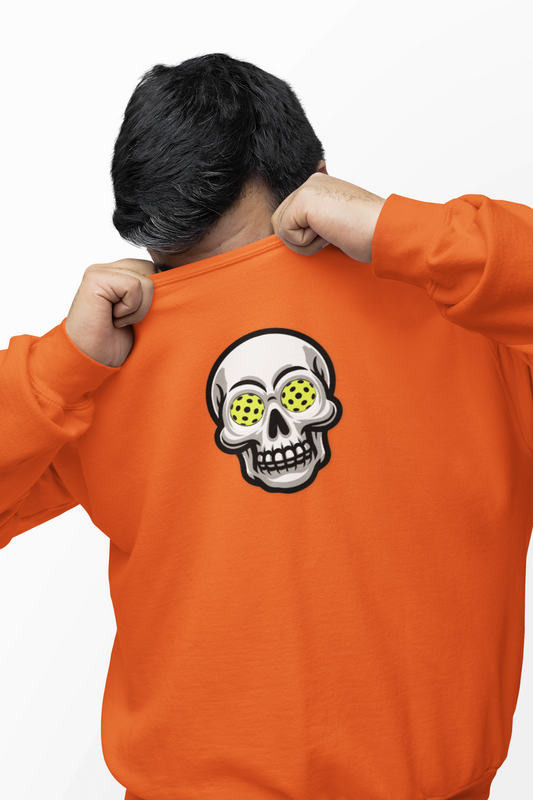 Pickleball Skull Unisex Crewneck Sweatshirt