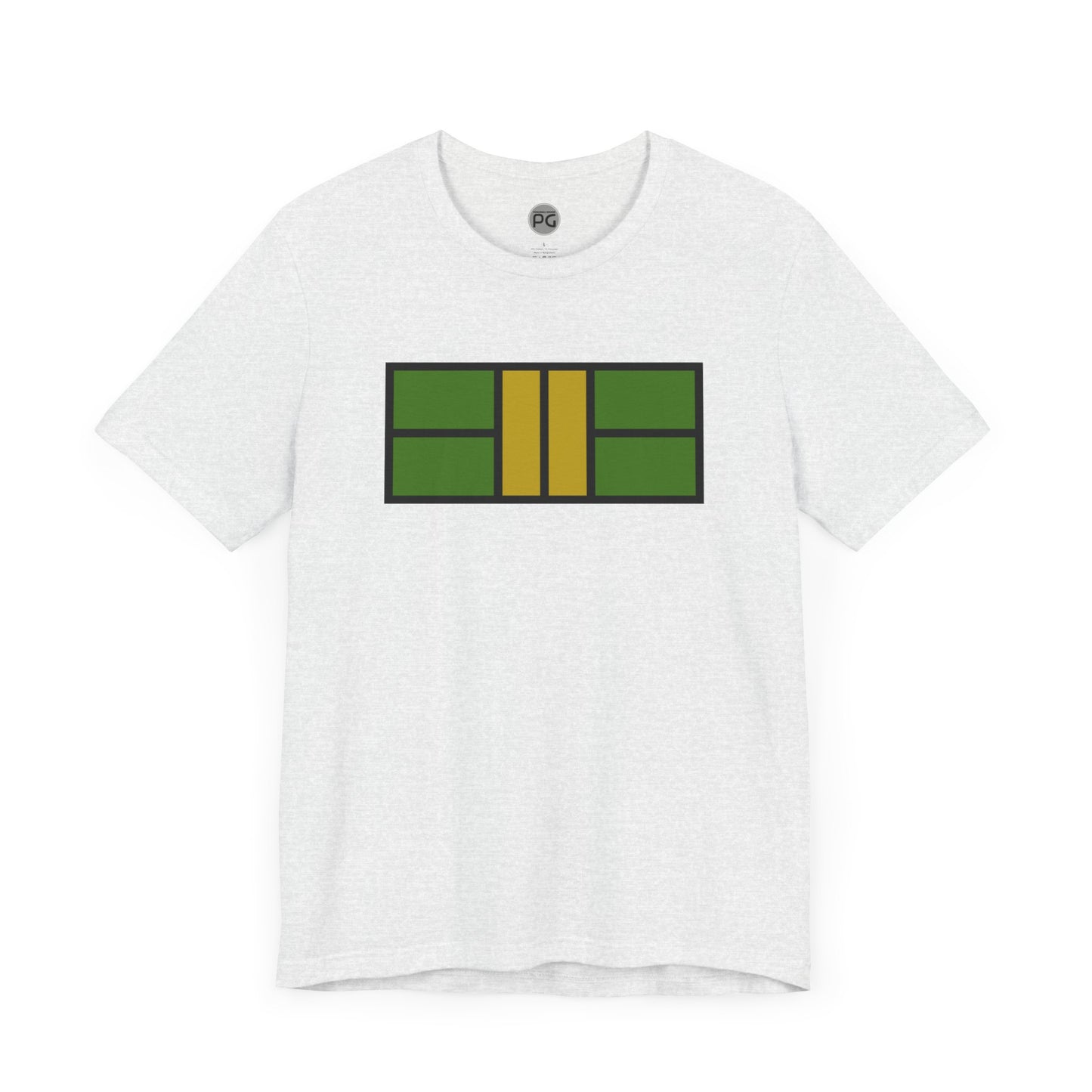 Classy Green/Gold Pickleball Court Unisex T-shirt