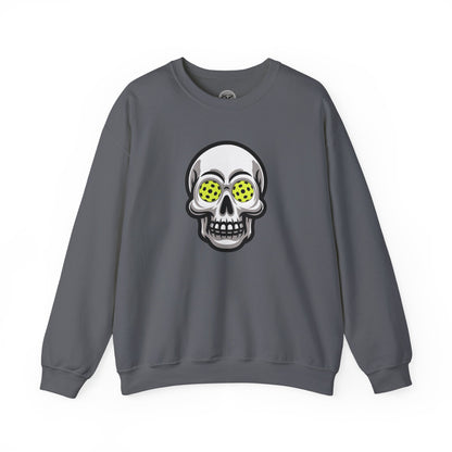 Pickleball Skull Unisex Crewneck Sweatshirt
