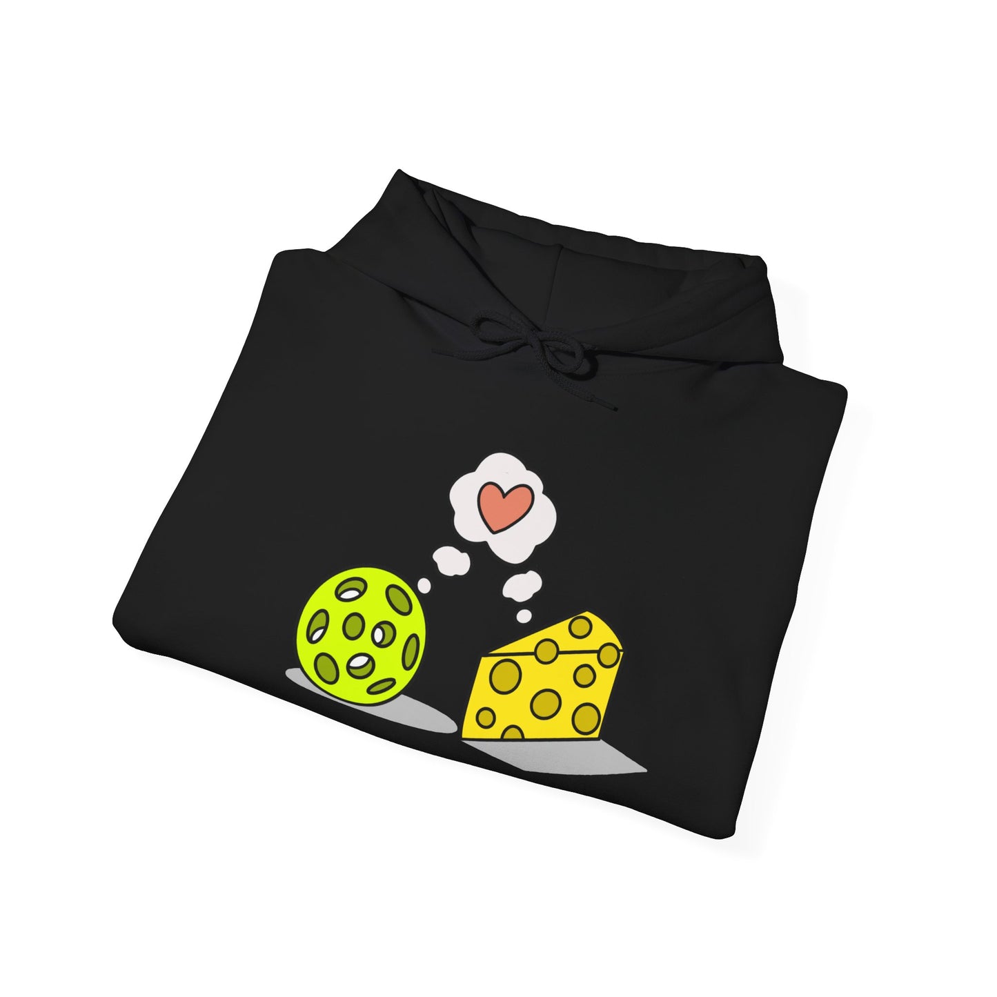 Cheese and Pickleball Love Unisex Heavy Blend™ Hooded Sweatshirt