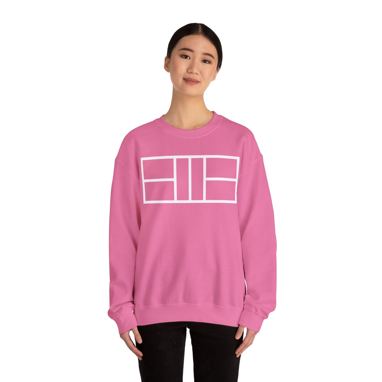 Classy white lines Unisex Heavy Blend™ Crewneck Sweatshirt