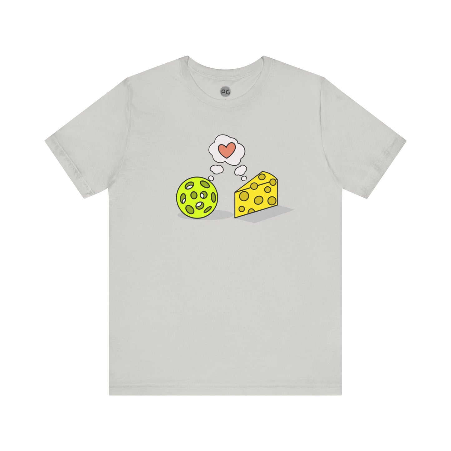 Cheese and Pickleball Love Unisex Jersey Short Sleeve Tee