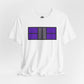 Classy Purple/Gray Pickleball Court Unisex Tee
