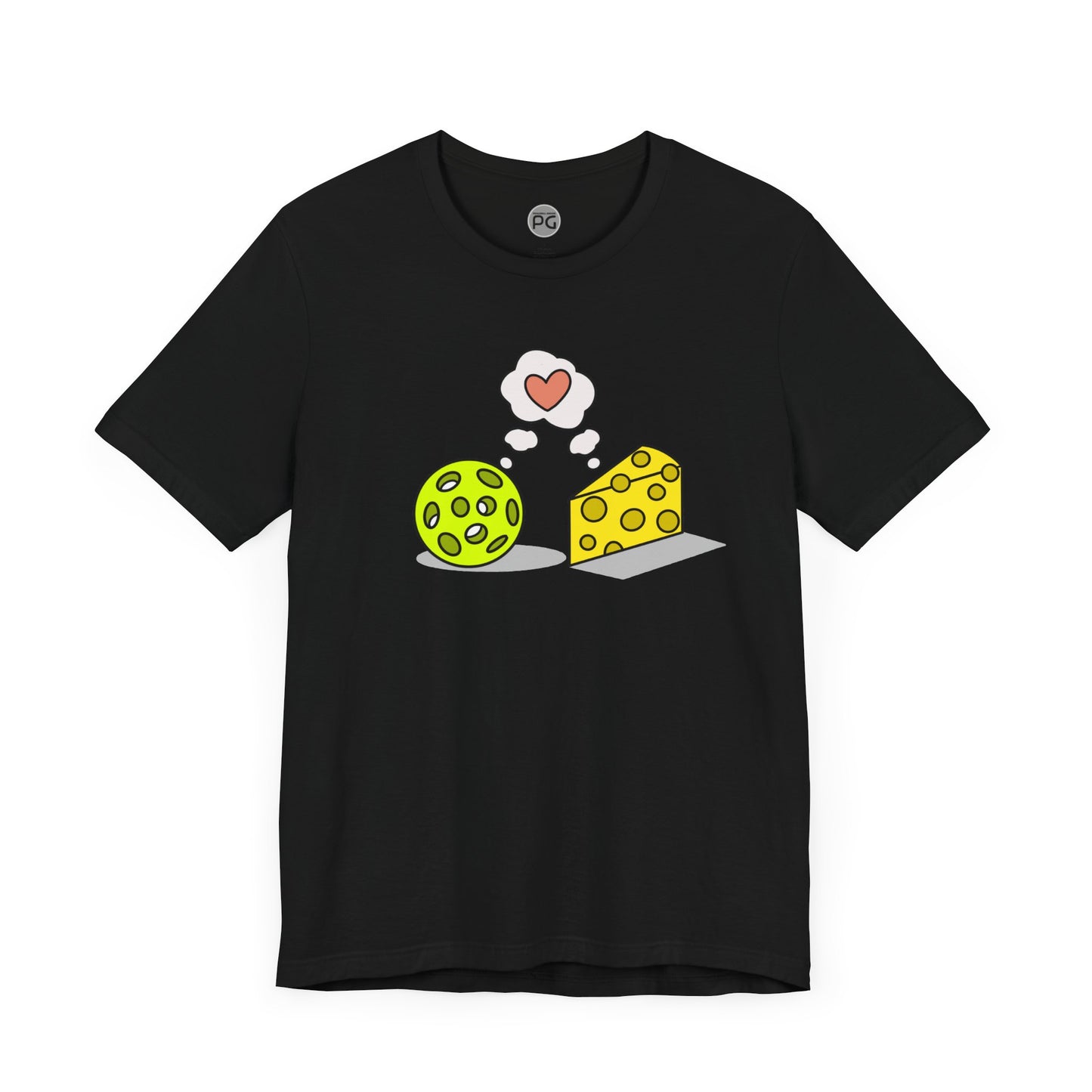 Cheese and Pickleball Love Unisex Jersey Short Sleeve Tee