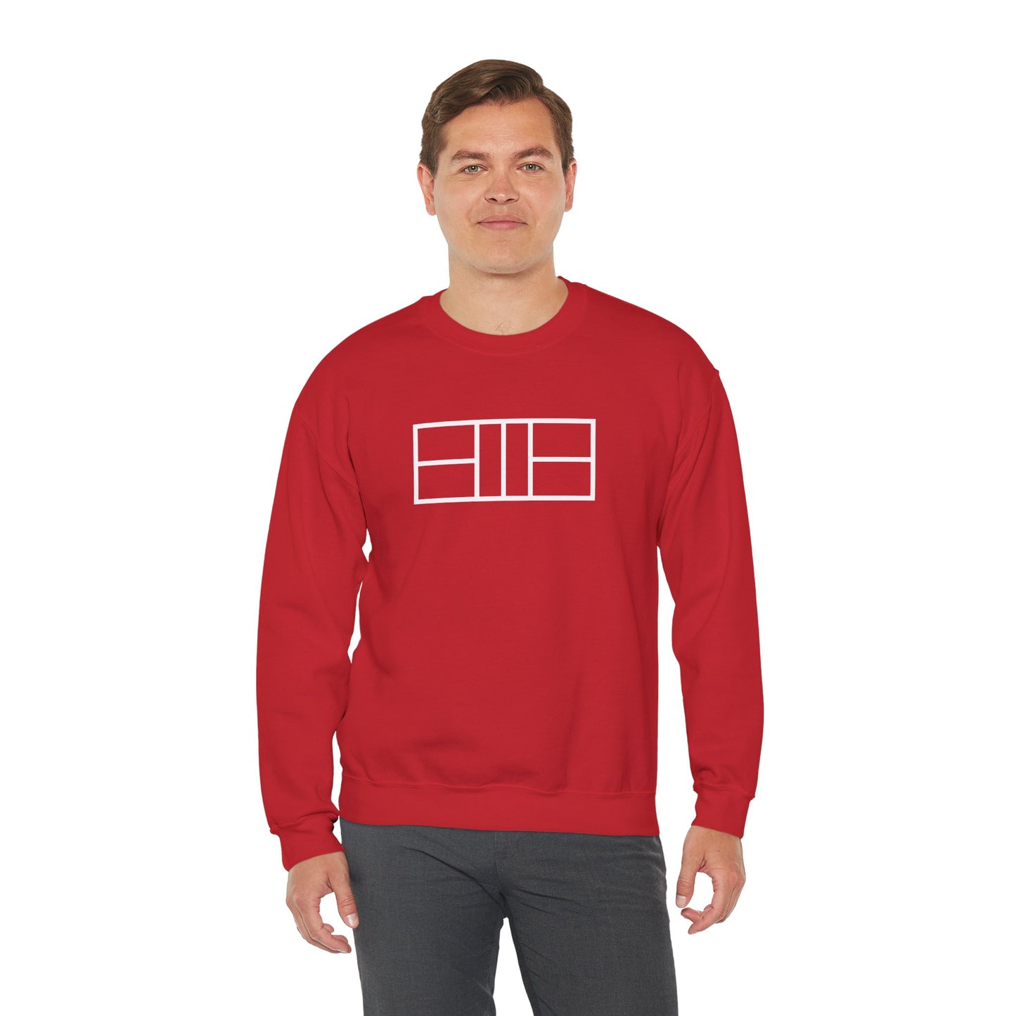 Classy white lines Unisex Crewneck Sweatshirt