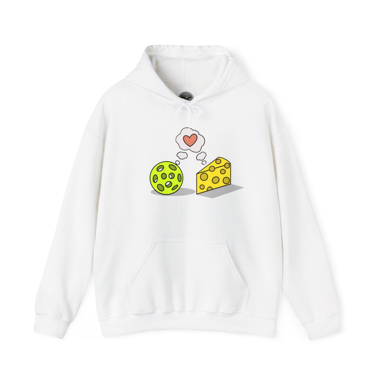 Cheese and Pickleball Love Unisex Heavy Blend™ Hooded Sweatshirt