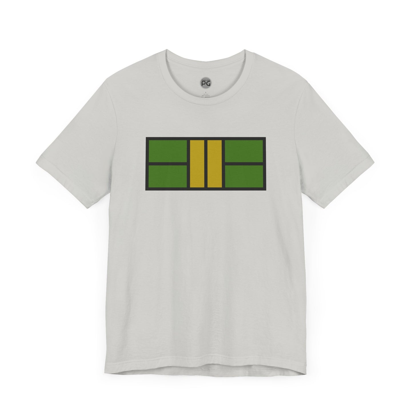 Classy Green/Gold Pickleball Court Unisex T-shirt