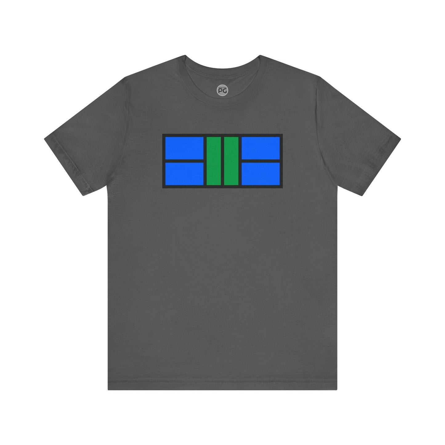 Classy Blue/Green Pickleball Court Unisex T-shirt