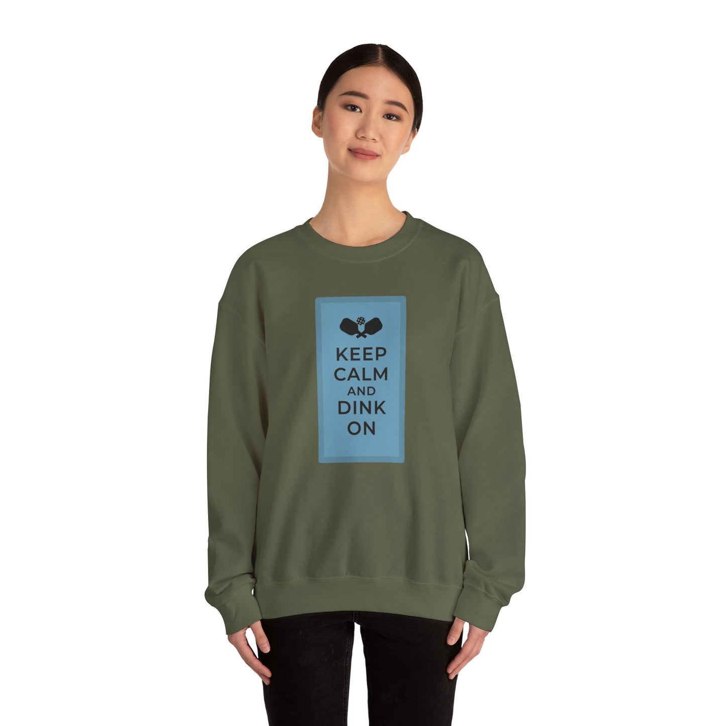 Keep calm, dink on!  Unisex Heavy Blend™ Crewneck Sweatshirt