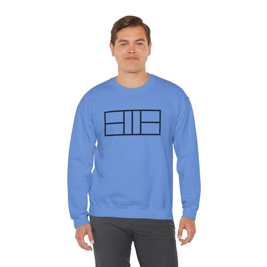 Classy black lines Pickleball Court Unisex Crewneck Sweatshirt