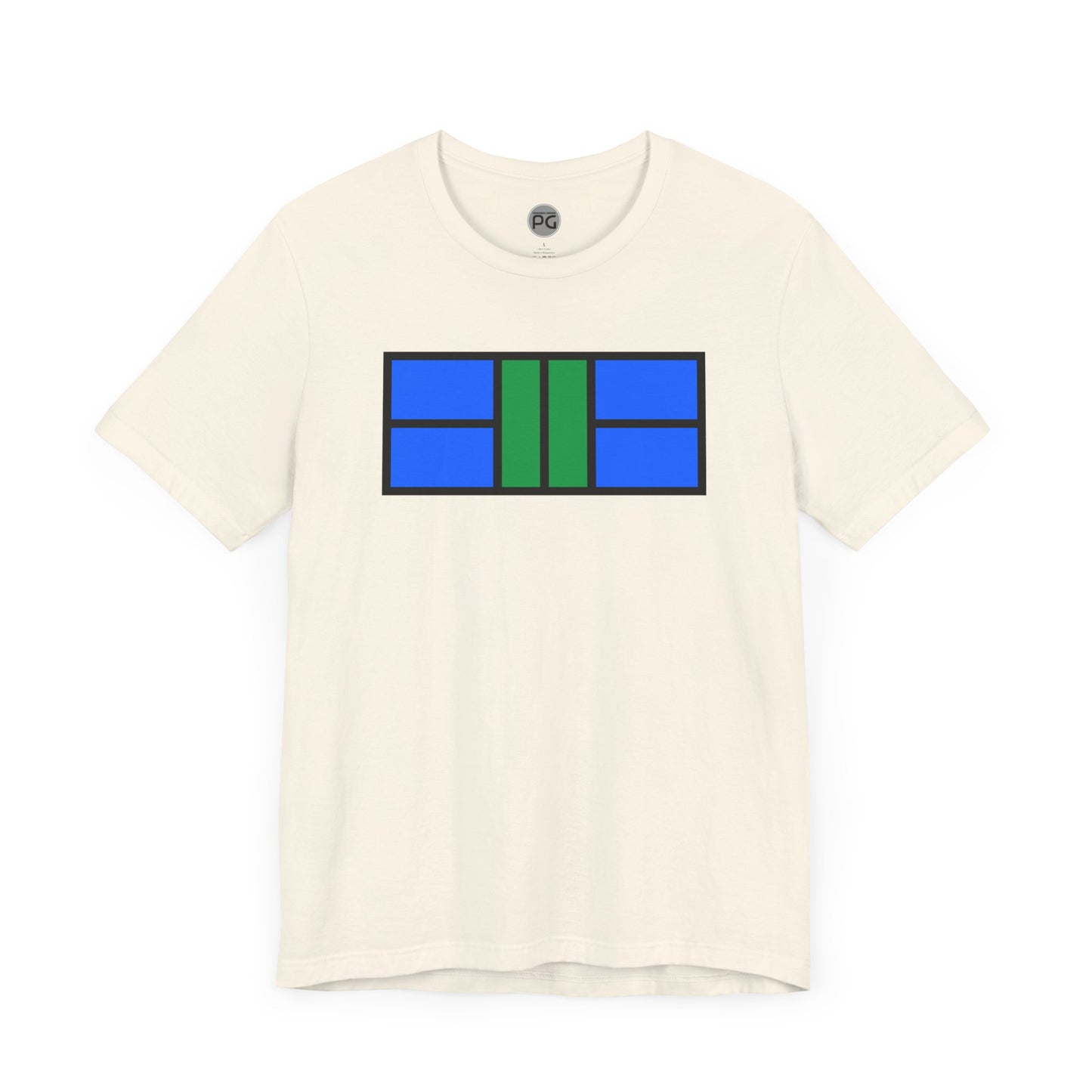 Classy Blue/Green Pickleball Court Unisex T-shirt