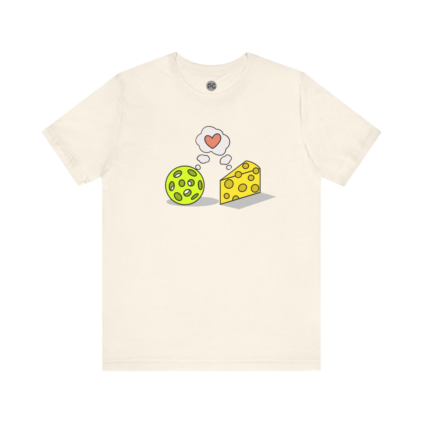 Cheese and Pickleball Love Unisex Jersey Short Sleeve Tee