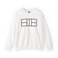 Classy black lines Pickleball Court Unisex Crewneck Sweatshirt