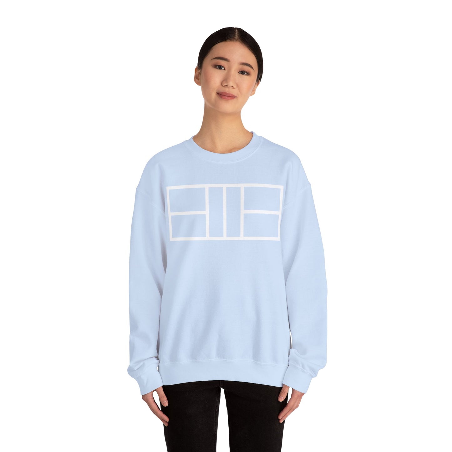 Classy white lines Unisex Heavy Blend™ Crewneck Sweatshirt