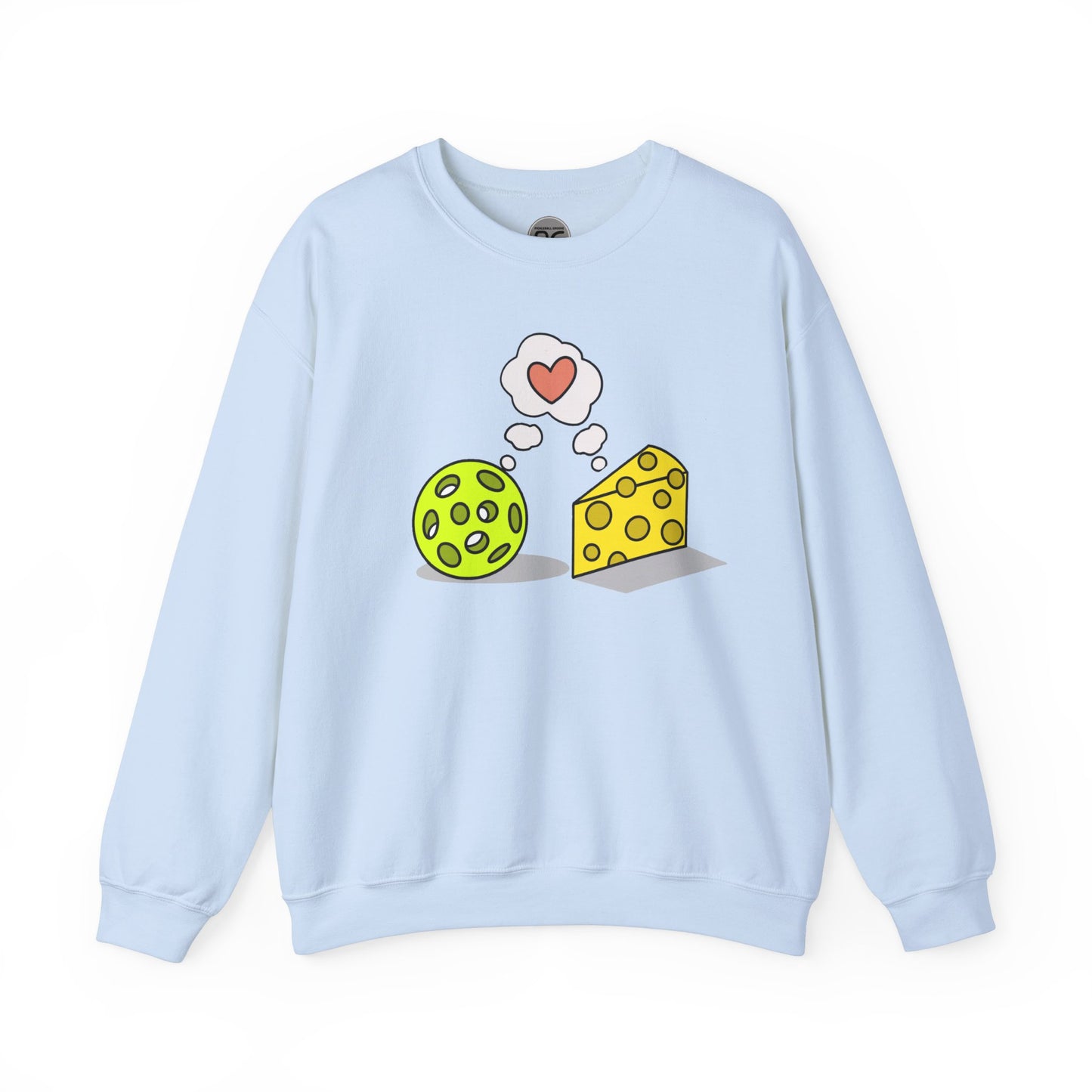 Cheese and pickleball love Unisex Heavy Blend™ Crewneck Sweatshirt