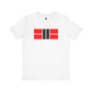 Classy Red/Black Pickleball Court Unisex Tee