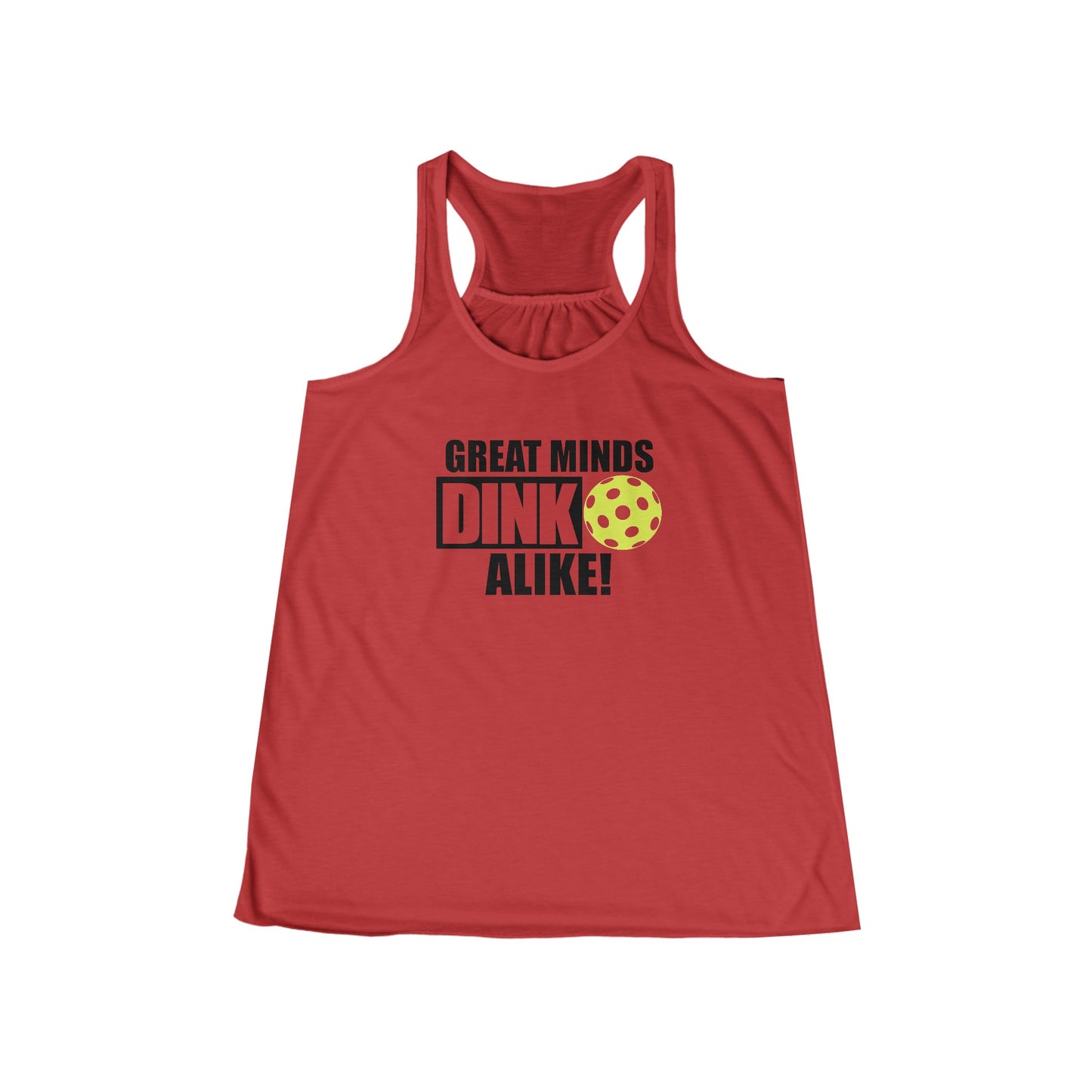 Great Minds Dink Alike Women's Flowy Racerback Tank