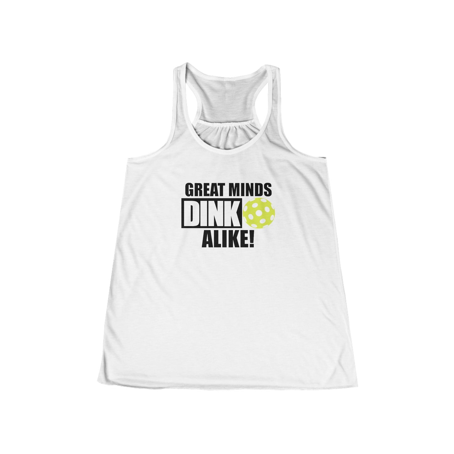 Great Minds Dink Alike Women's Flowy Racerback Tank