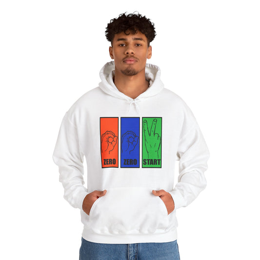 Sign language Pickleball court Unisex Hooded Sweatshirt