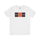 Pickleball Tee - Black and Orange Court Design