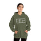 Classy White Lines Unisex Hooded Sweatshirt