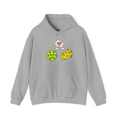 Cheese and Pickleball Unisex Hooded Sweatshirt