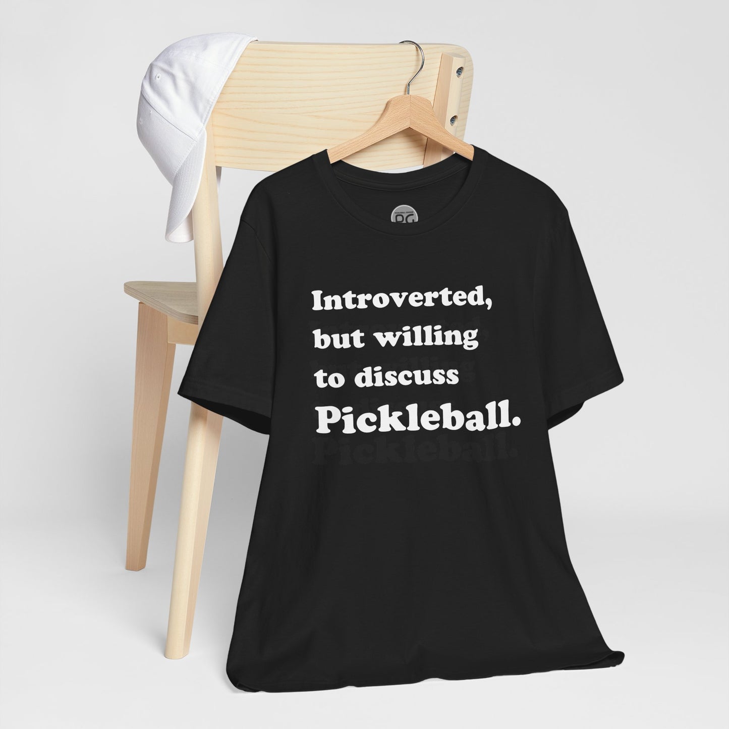 Introverted, but let’s talk Pickleball Unisex Tee