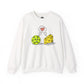 Cheese and pickleball love Unisex Crewneck Sweatshirt
