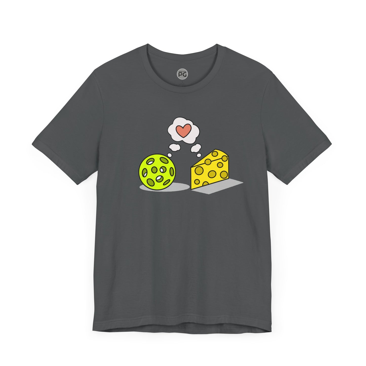 Cheese and Pickleball Love Unisex Jersey Short Sleeve Tee