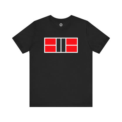 Classy Red/Black Pickleball Court Unisex Tee