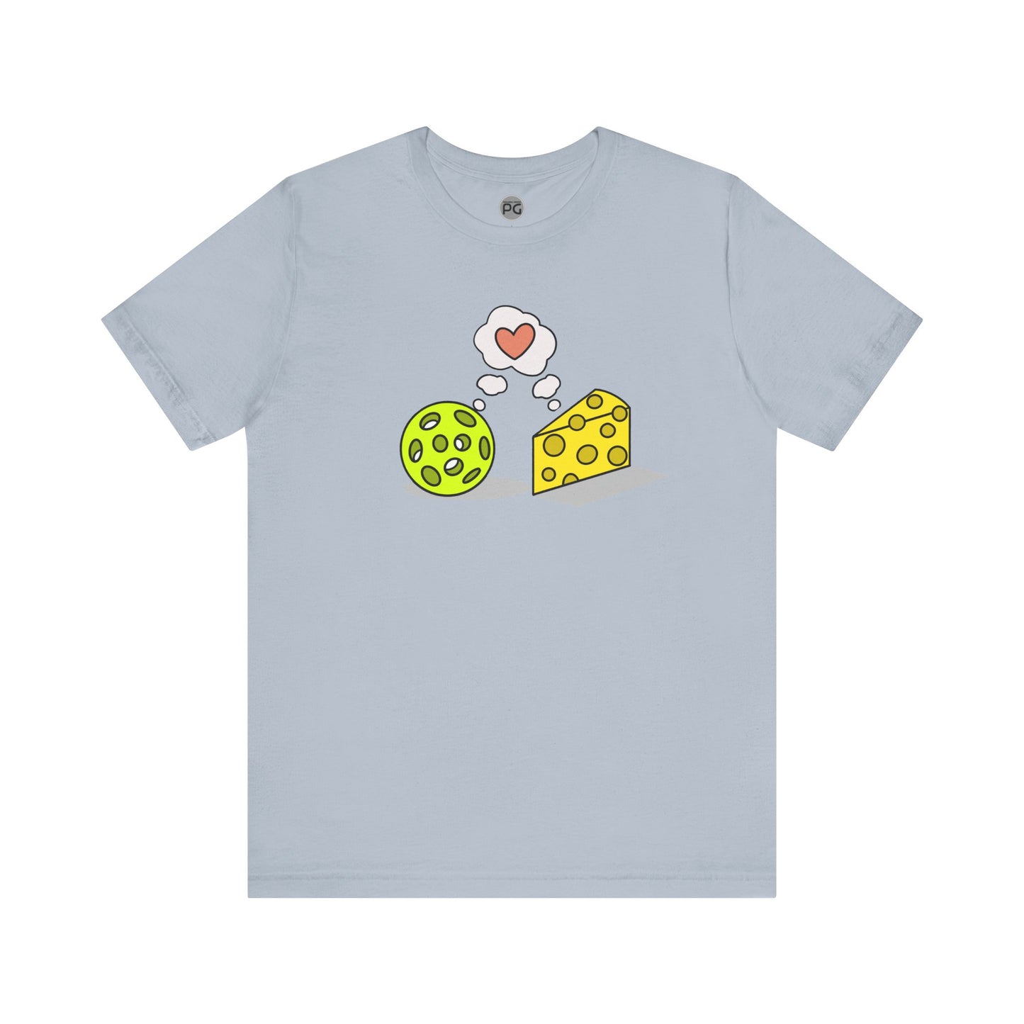 Cheese and Pickleball Love Unisex Jersey Short Sleeve Tee