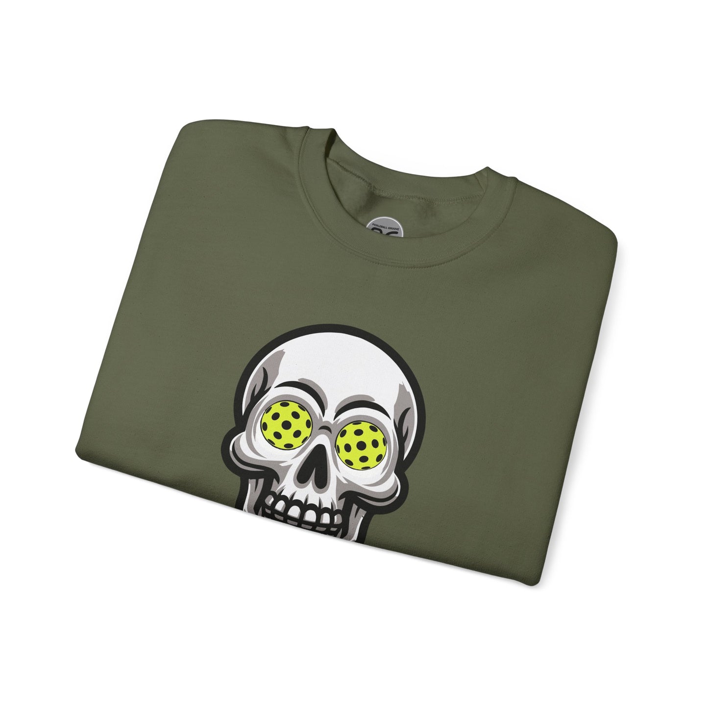 Pickleball Skull Unisex Heavy Blend™ Crewneck Sweatshirt