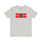 Classy Red/Black Pickleball Court Unisex Tee