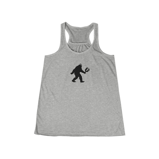 Pickle Squatch Women's Flowy Racerback Tank