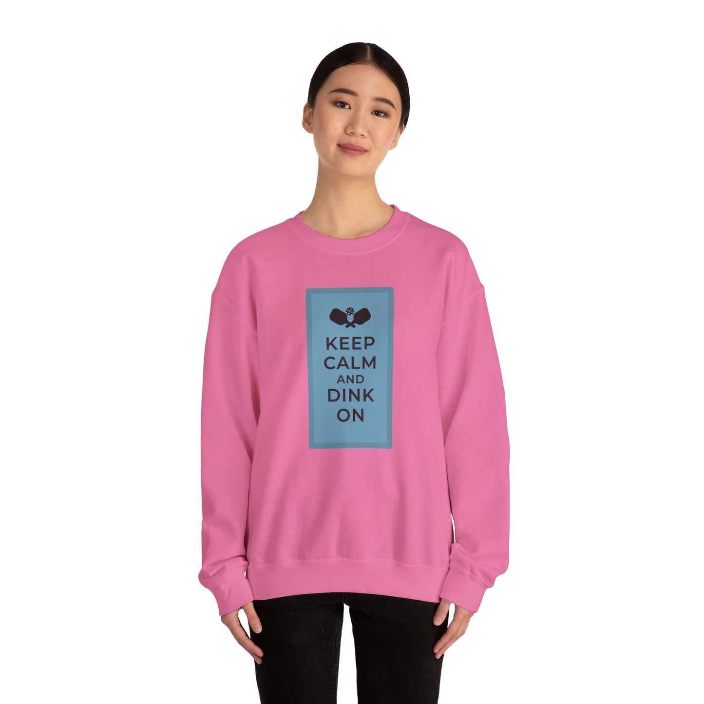 Keep calm, dink on!  Unisex Heavy Blend™ Crewneck Sweatshirt